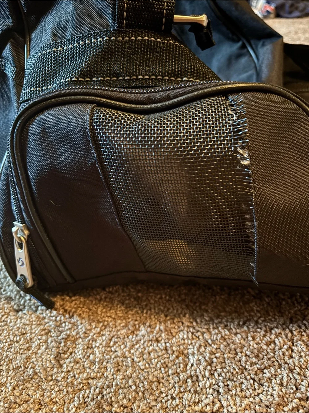 Samsonite Black and Gray Duffel Travel Bag